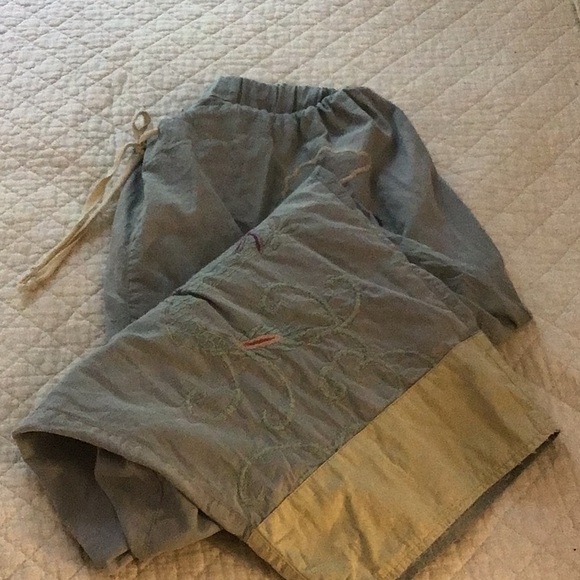 Magnolia pearl Embroidered cotton drawstring pants - Picture 2 of 11